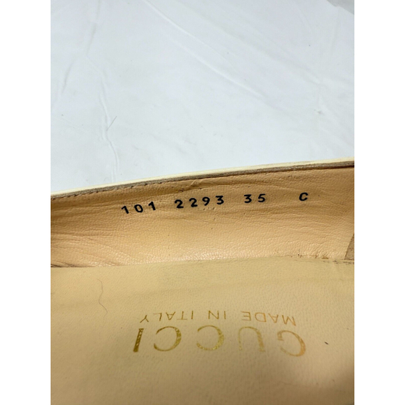 GUCCI Pumps Heel Horsebit Leather cream off white size 5-5.5 - Picture 6 of 16